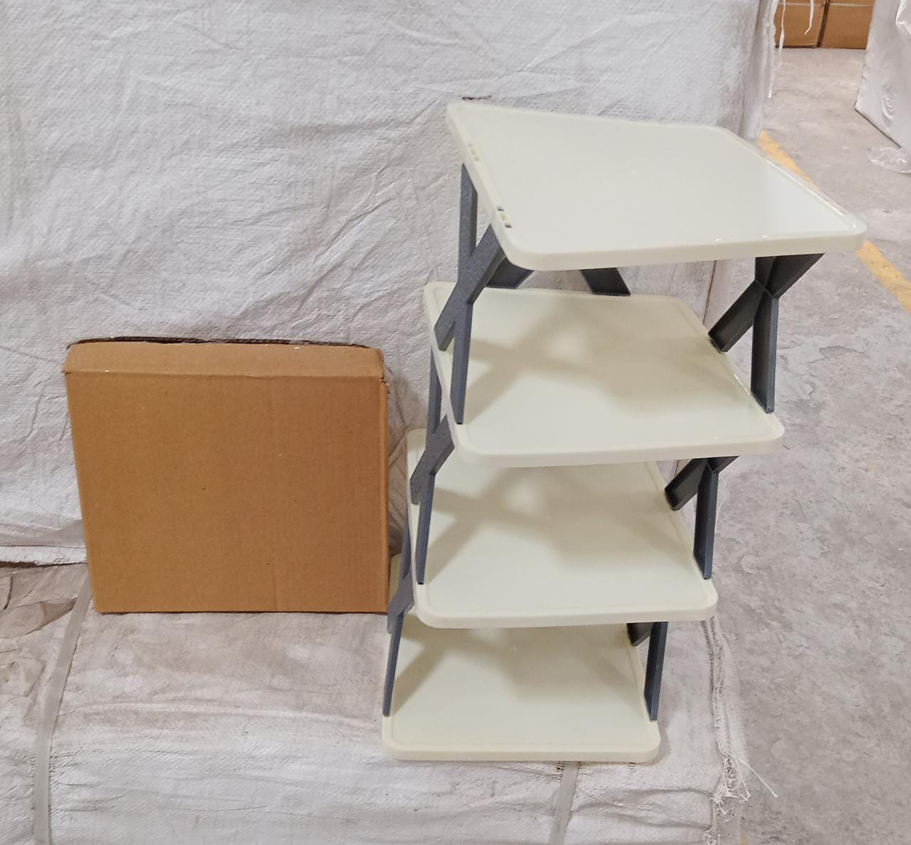 9078 4 LAYER SHOES STAND, SHOE TOWER RACK SUIT FOR SMALL SPACES, CLOSET, SMALL ENTRYWAY, EASY ASSEMBLY AND STABLE IN STRUCTURE, CORNER STORAGE CABINET FOR SAVING SPACE 9078 4 LAYER SHOES STAND, SHOE TOWER RACK SUIT FOR SMALL SPACES, CLOSET, SMALL ENTRYWAY, EASY ASSEMBLY AND STABLE IN STRUCTURE, CORNER STORAGE CABINET FOR SAVING SPACE